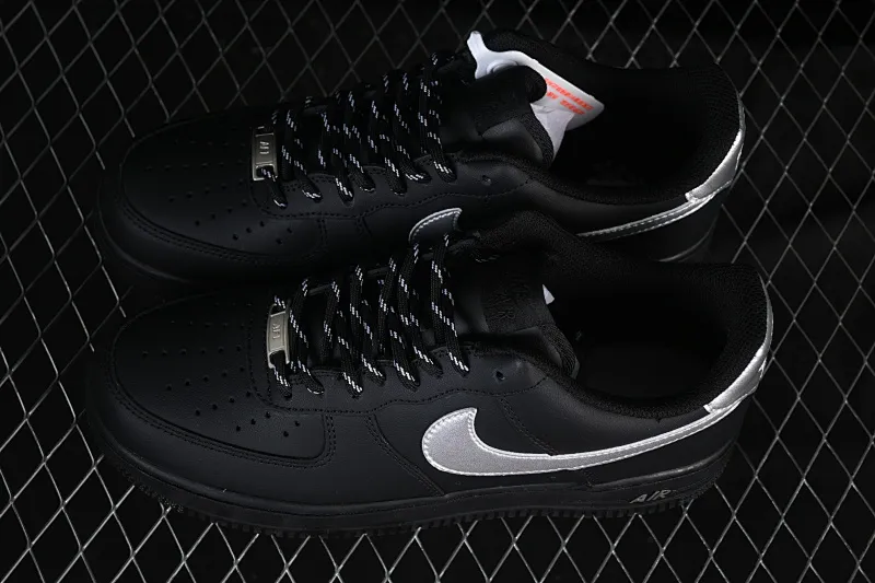 All Categories Nk Air Force 1 Air Force Series Nk Air Force 1 Low Air Force Low Nike Air Force 1'07 Low Black Silver Warrior Air Force One Low Casual Shoes ZH0316-125